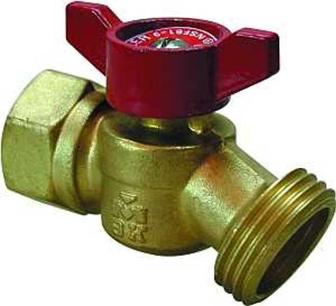 B&K Industries 102-454HN Hose Bibb 3/4 FIP No-Kink Brass