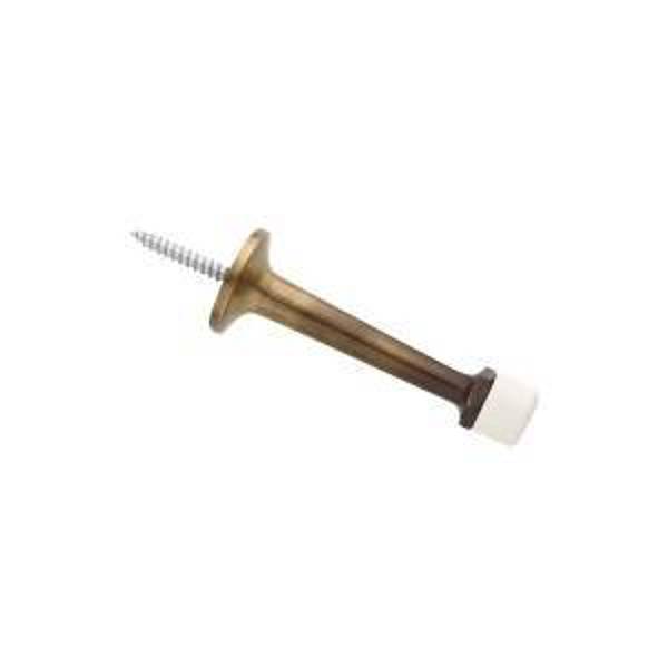 National Hardware N215-871 Rigid Door Stop 3 In Projection Solid Brass Brass