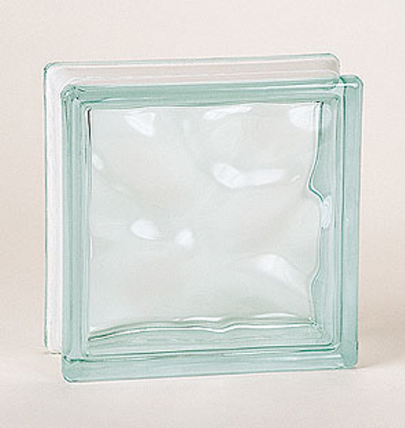 Glass Block Supply LLC WECK884 NUBIO STANDARD Glass Block 8x8 Clear 8 Pieces per Carton