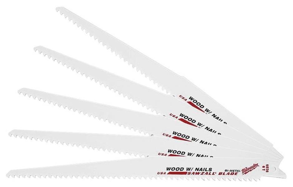 Milwaukee 48-00-5036 Bi Metal Reciprocating Saw Blade 9 In 5 TPI