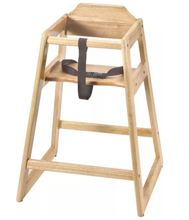 80973 Natural Wood High Chair