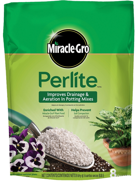 Miracle-Gro 74278020 Perlite 8 Qt Off White and White Mild