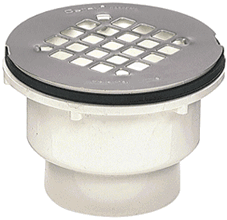 42045 Shower Drain PVC With Receptor Base