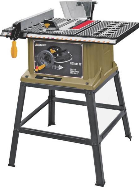 Rockwell RK7240.1 Table Saw Leg Stand Bench Top 120VAC 13 Amp 10 In Blade 4500 RPM