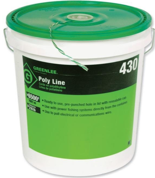Greenlee Textron 430 Twine 6500 Ft 210 Lb Working Load Green