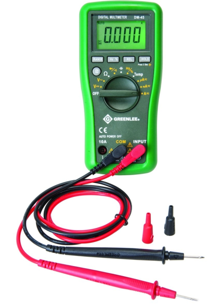 Greenlee Textron DM45/DM40 Digital Multimeter 9V
