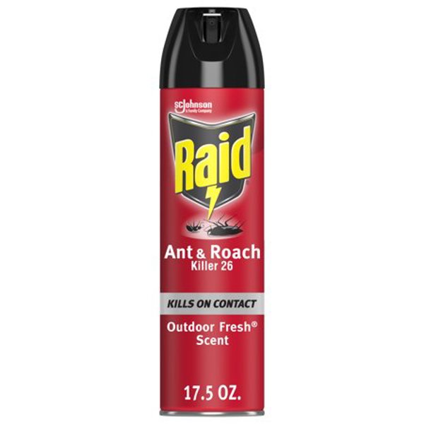 SC Johnson 21613 Ant and Roach Killer Spray 17.5 Oz Clear Hydrocarbon Solvent Mist