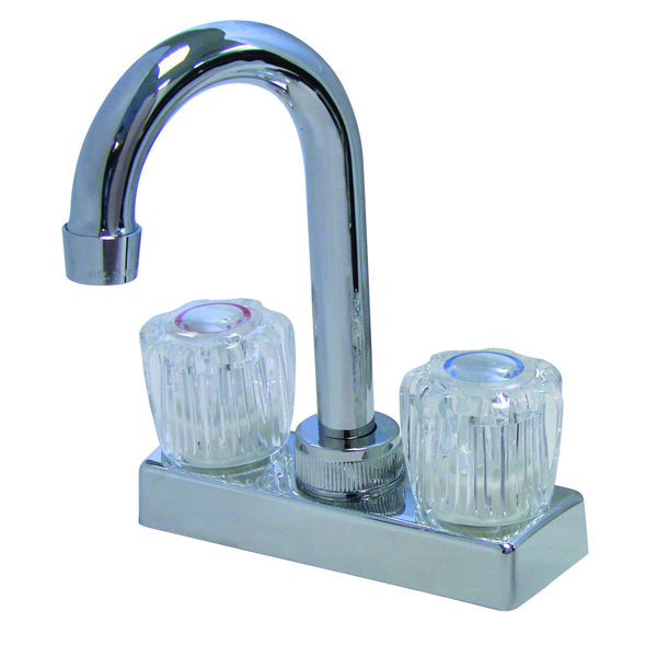B&K Faucets 122-044 Bar Faucet 4 Non Metallic 2 Handle Chrome