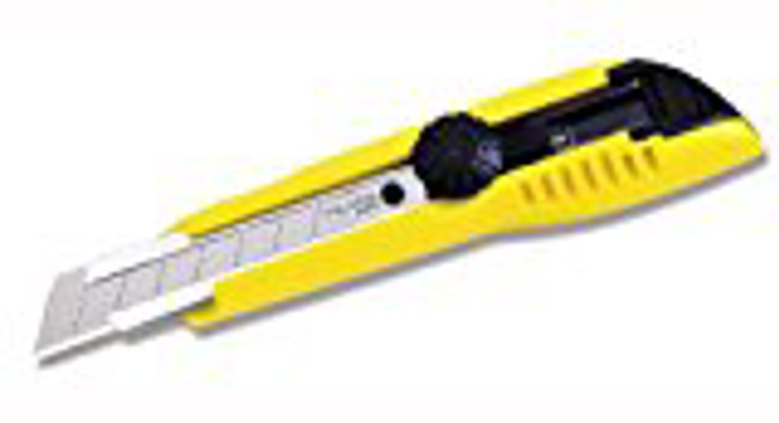 Tajima LC-501 Utility Knife with Dial Lock Yellow 3 3/4 In 8PT Endura Blades