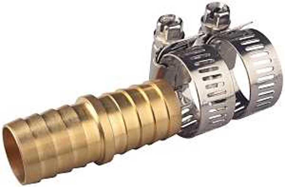 Landscapers Select GB 9411 Hose Mender 3/4 Inch Male Brass with Clamp