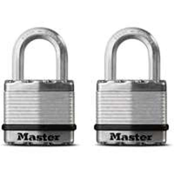 Master Lock M1XT Padlock 1-3/4 In 2 Pack Bearing