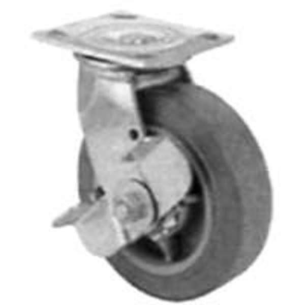 ProSource JC-T06 Heavy Duty Plate Caster 6 In x 2 In Swivel with Brake