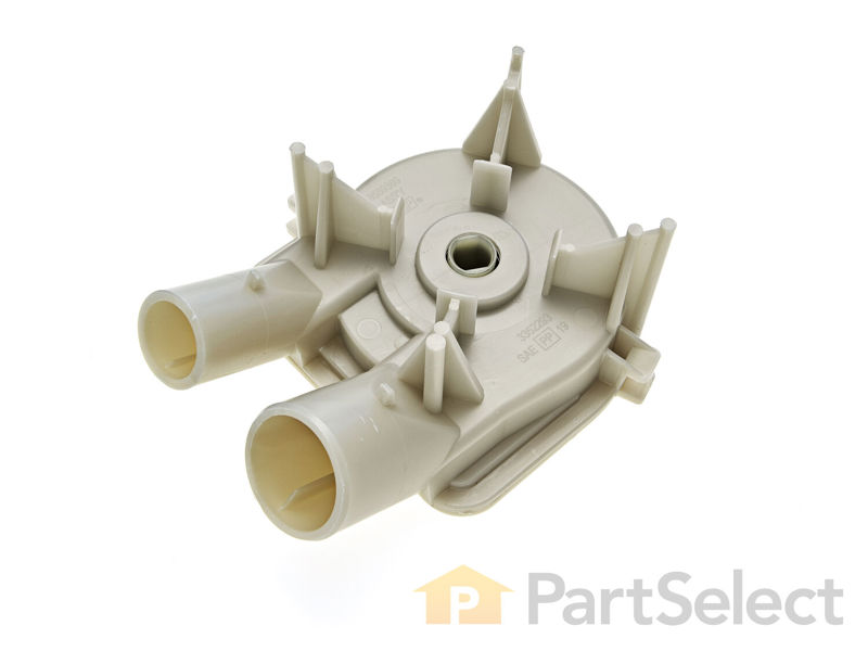 Whirlpool Repair Parts WP3363394 Pump Drain Assembly