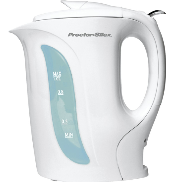 Hamilton Beach/Proctor Silex K2070 Electric Kettle 1 L Capacity 1000 Watts Detachable Cord