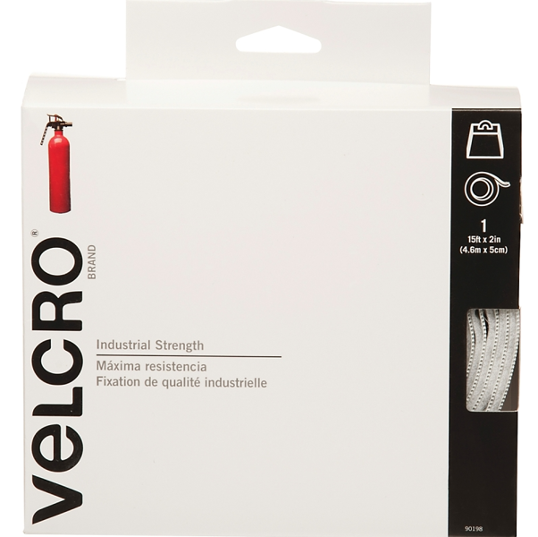 VELCRO USA INC 90198 Self-Adhesive Fastener 2 In X 15 Ft White