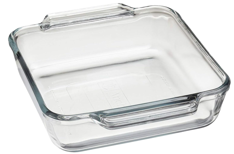 Anchor Hocking 81934L20 Square Cake Dish 8 In Oven Safe