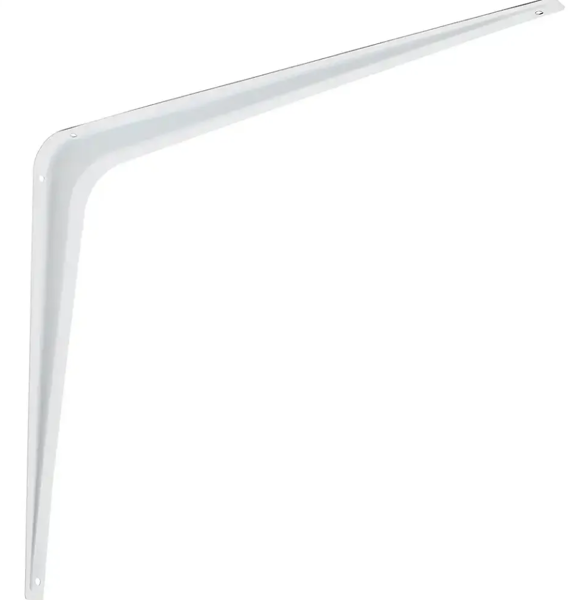 National Hardware 245-779 White Steel Shelf Bracket 12 In x 14 In