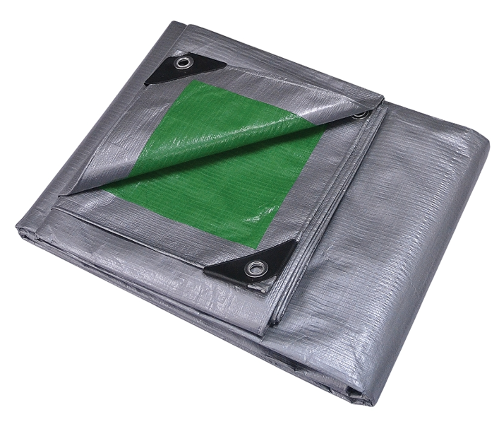 ProSource T1216GS140 Heavy Duty Tarp 12x16 Green/Silver