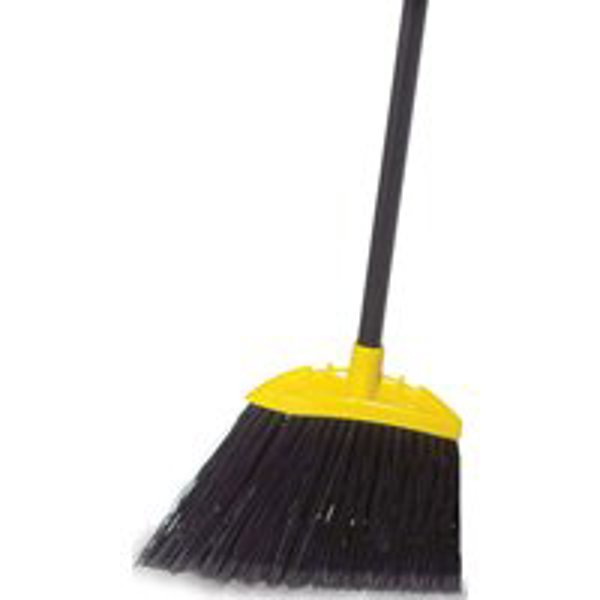 Rubbermaid FG638906BLA Jumbo Smooth Sweep Angle Broom Black Metal Handle