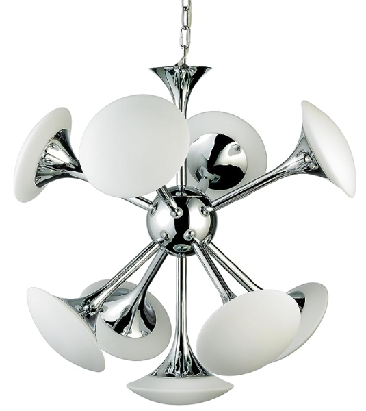 Eurofase 16456-023 Elysian 9-Light Pendant Light Chrome
