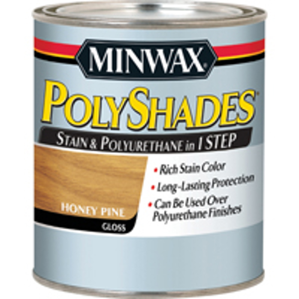 Minwax 61410444 Wood Stain 1 Qt Honey Pine 120-150 Sq Ft Coverage