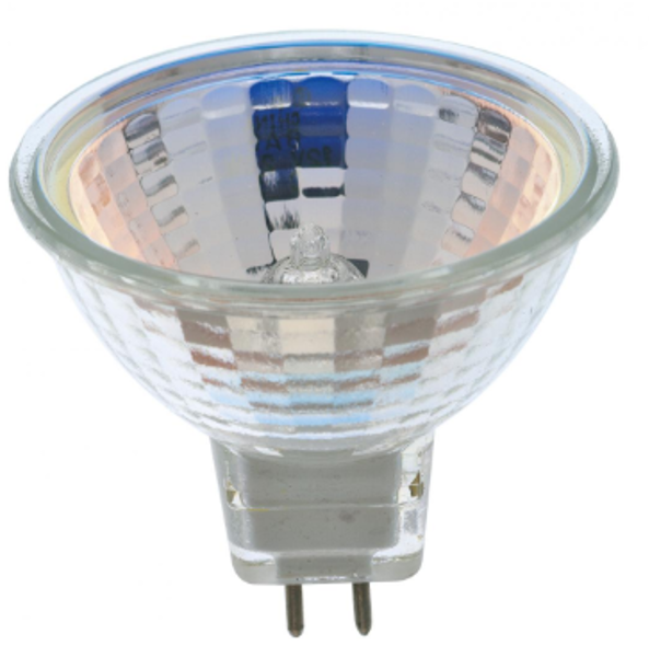 Satco S3461 Halogen MR16 Light Bulb 20 Watts 12V Mini 2-Pin Round Base Warm 2000 Average Rated Hours