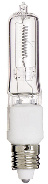 Satco S3484 T4 Clear Light Bulb 75 Watts 1250 Lumens 2000 Average Rated Hours Mini Candela