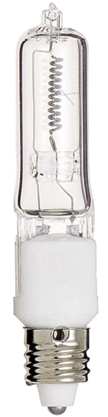 Satco S3485 T4 Halogen Bulb 100 Watts Clear 2000 Average Rated Hours 1700 Lumens Mini Candela