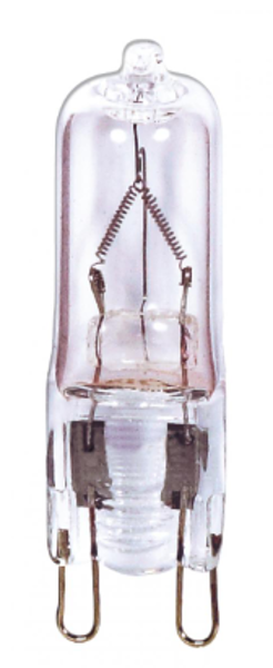 Satco S3545 T4 Halogen Light Bulb 50 Watts 2000 Average Rated Hours 750 Lumens Clear