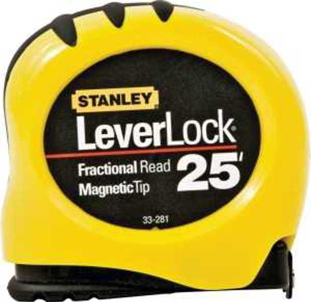 STANLEY TOOLS STHT30818S Tape Measure 25 Ft Black and Yellow Case