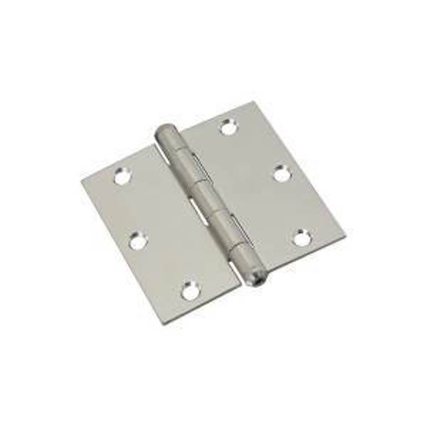 National Hardware N225-920 Square Corner Door Hinge 55 Lb Stainless Steel