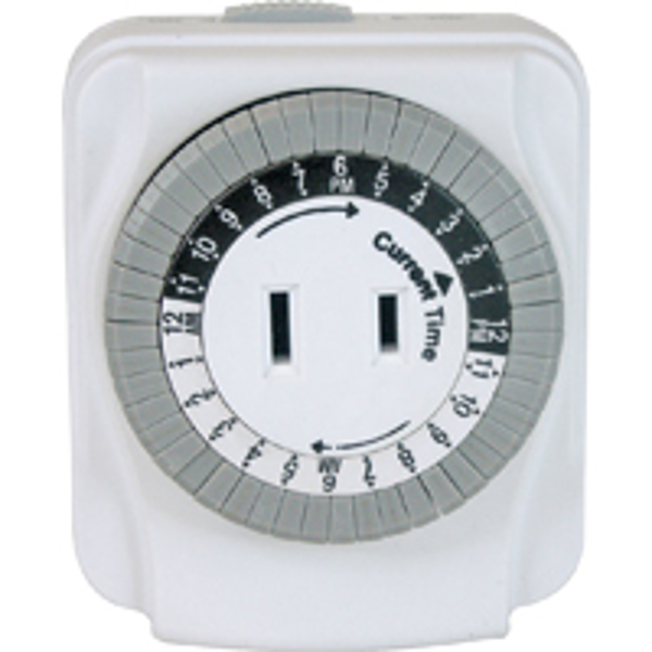 POWERZONE TNI24111 Timer 1 Outlet 15A 24 Hrs Time Setting 125V