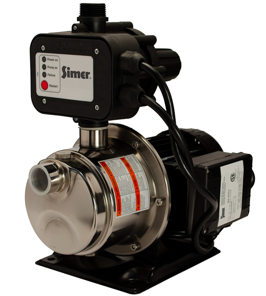 STA-RITE INDUSTRIES 4075SS-01/3075SS Booster Pump 24 GPM 0.75 HP Motor 1 In NTP Inlet 1 In NTP Outlet 40 PSI