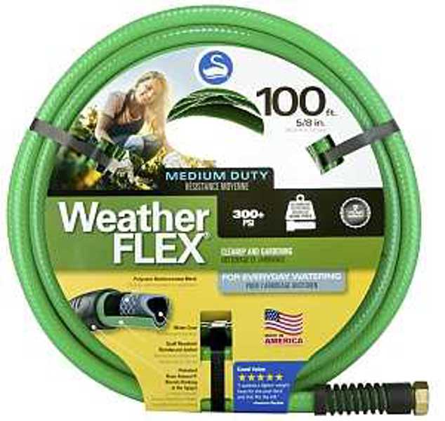 Colorite/Swan SNWF58100 Garden Hose 5/8 In X 100 Ft Weatherflex Green