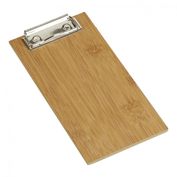 American Metalcraft BB8 Menu Holder Clipboard 4 In X 8 In Bamboo