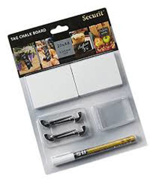 American Metalcraft TAGA8BL Mini Chalk Card 3 In X 2 In White 20 Pack