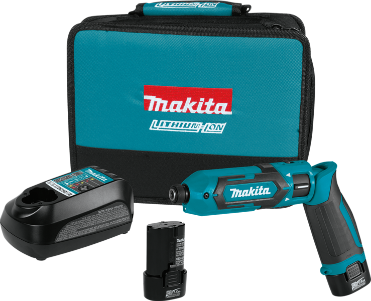 Makita Tools TD022DSE Cordless Impact Driver Kit 7.2V Lithium-Ion Straight or Pistol Grip Position