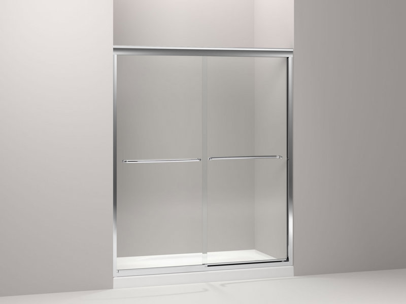 Kohler 702206-6L-SHP Fluence Bypass Frameless Shower Door Polished Silver
