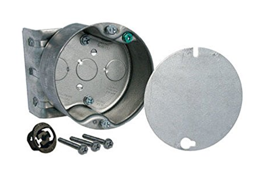 RACO 294 Ceiling Fan Box 2-Gang Octagon Steel Silver