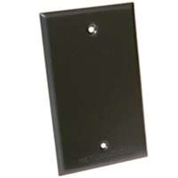 BELL WEATHERPROOF 5173-0 Blank Receptacle Cover Gray
