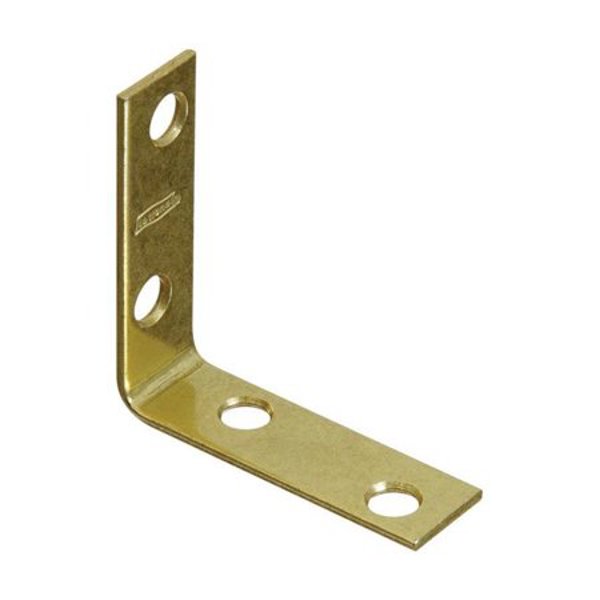 National Hardware N190-835 Corner Braces 2x5/8 In Steel Brass
