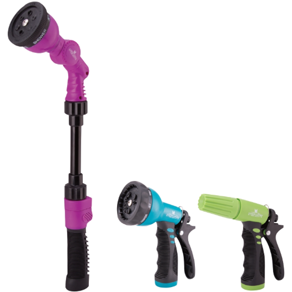 Landscapers Select Adjustable Garden Spray Nozzle - Ergonomic Design - Multiple Spray Patterns - Durable Plastic Construction