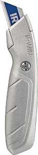 IRWIN INDUSTRIAL 2081101 Standard Utility Knife 6-1/2 Inch Natural Ergonomic 19 Degree Angled Cutting