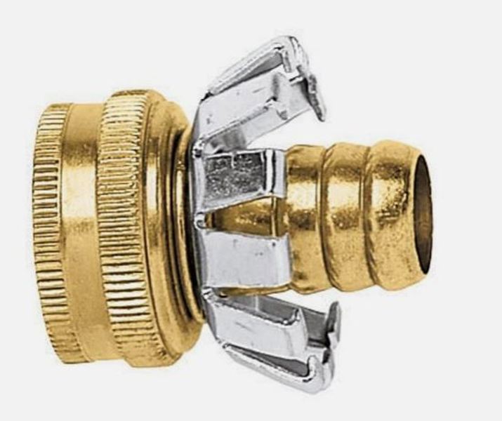 Gilmour MFG C58F Hose Clinch Coupling 5/8 In Female Brass
