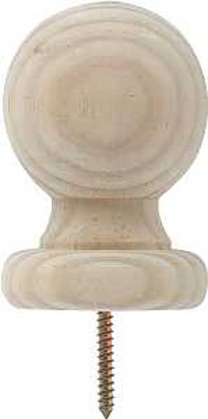 WADDELL MFG CO 212 Post Top Ball 2-3/4 In X 4 In Pine