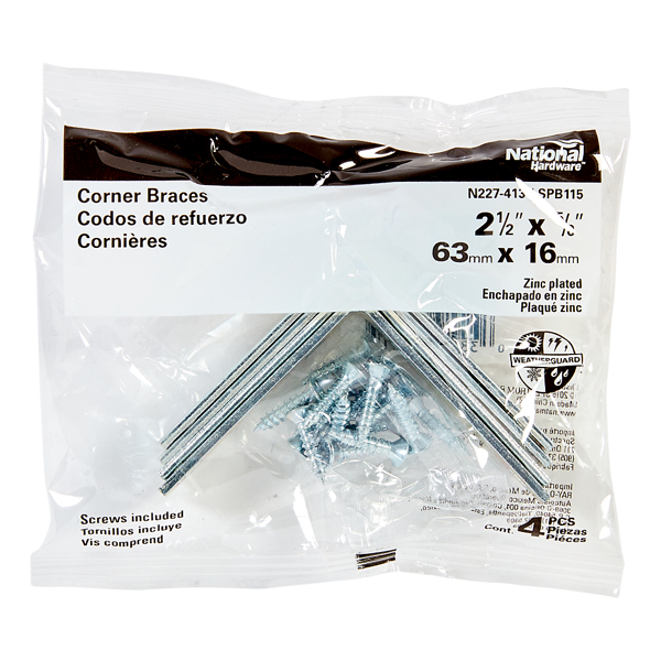National Hardware SPB115 BRC Zinc Fastener 2-1/2 In 5/8 In
