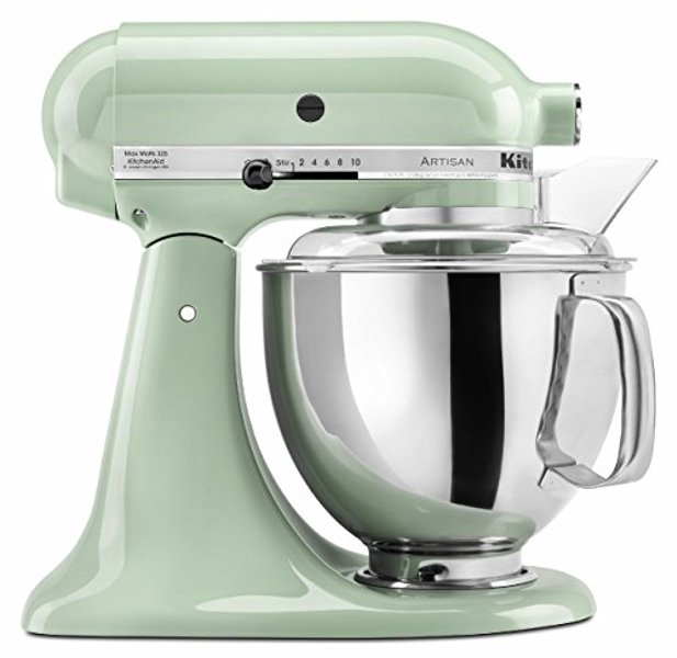 KitchenAid KSM150PSPT Artisan Stand Mixer 5 Qt Capacity Pistachio with Pouring Shield