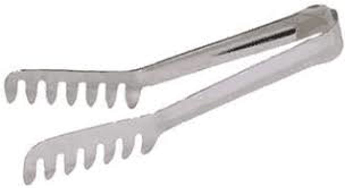 Browne Foodservice 57533 Spaghetti Tongs 7.5 In Stainless Steel Brown