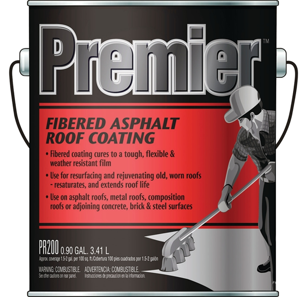 Henry Co PR200042 Fiber Roof Coating 1 Gal Asphalt
