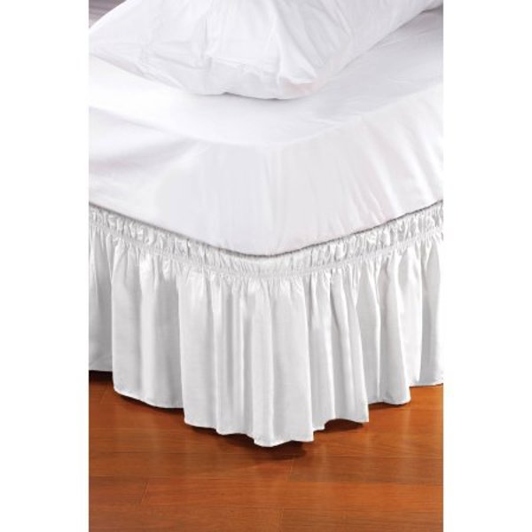 Kennedy International 1113WHITE Bed Ruffle White for Queen and King Beds